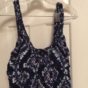 Design History Maxi Dress Navy Tye Dye Size XL